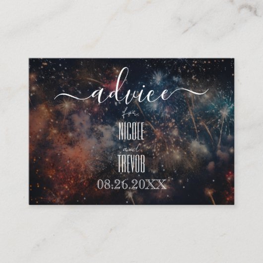 Erstellen Sie Ihre eigenen farbigen Fireworks Hinweiskarte (Vorderseite)