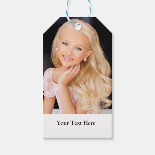 Erstellen Sie Ihre eigenen farbigen Geschenkmarken Geschenkanhänger (Vorderseite)