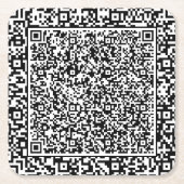 Erstellen Sie Ihre eigenen farbigen QR-Code-Papier Rechteckiger Pappuntersetzer (Vorderseite)
