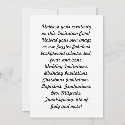 Erstellen Sie Ihre eigenen Feierlichkeiten Ankündi Einladung (Vorderseite)