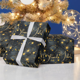Erstellen Sie Ihre eigenen festlichen leuchtenden  Geschenkpapier