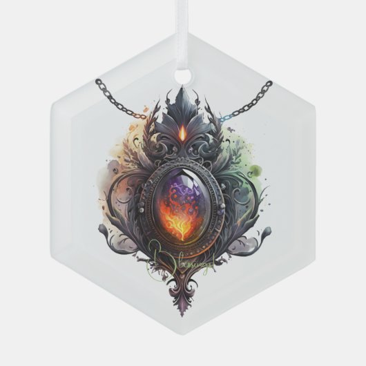 Erstellen Sie Ihre eigenen Feuerschutzkleidung. Ornament Aus Glas (Vorderseite)