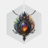 Erstellen Sie Ihre eigenen Feuerschutzkleidung. Ornament Aus Glas (Rückseite)