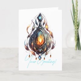 Erstellen Sie Ihre eigenen Feuertopaz Bejewelen Feiertagskarte