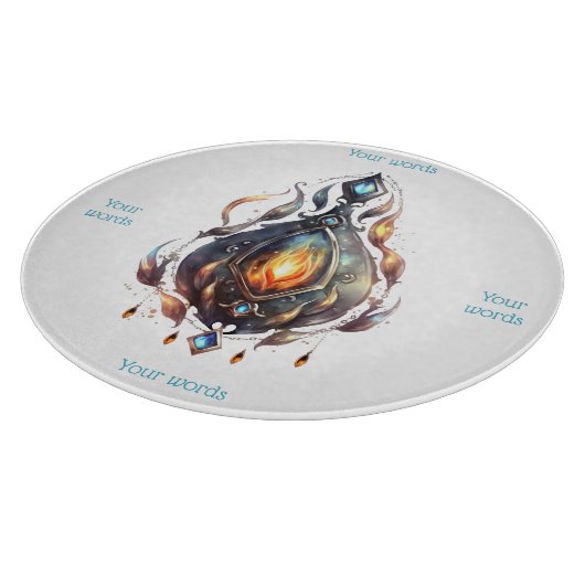 Erstellen Sie Ihre eigenen Feuertopaz Bejewelen Schneidebrett (Ecke)