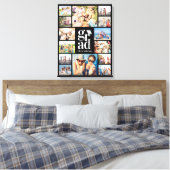 Erstellen Sie Ihre eigenen Foto Collage Graduate B Leinwanddruck (Insitu (Schlafzimmer))