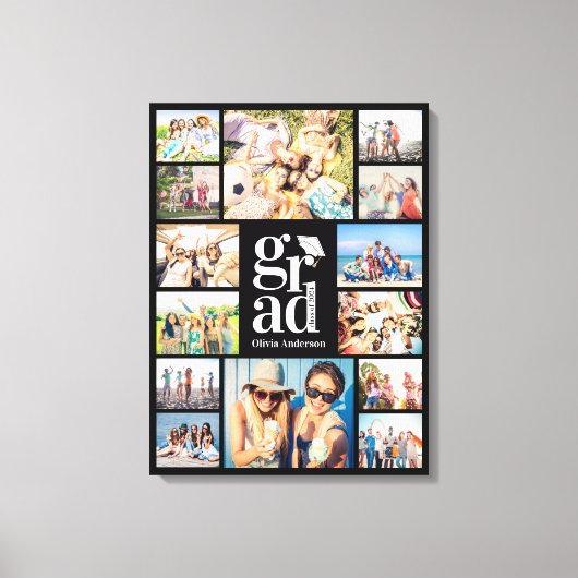 Erstellen Sie Ihre eigenen Foto Collage Graduate B Leinwanddruck (Vorderseite)