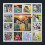 Erstellen Sie Ihre eigenen Foto Collage rustikalen Quadratische Wanduhr<br><div class="desc">Erstellen Sie Ihre eigene Foto-Collage,  rustikales Treibholz,  Square Wall Clock. Fügen Sie Ihre eigenen schönsten Fotos hinzu und erstellen Sie eine ganz persönliche und einzigartige Uhr.</div>