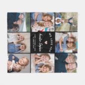 Erstellen Sie Ihre eigenen Foto Collage Tante Blac Fleecedecke (Vorderseite (Horizontal))