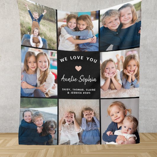 Erstellen Sie Ihre eigenen Foto Collage Tante Blac Fleecedecke