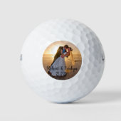 Erstellen Sie Ihre eigenen Foto Gastgeschenk Hochz Golfball (Vorderseite)