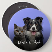 Erstellen Sie Ihre eigenen Foto Hunde Katzen & Nam Button (Vorne & Hinten)