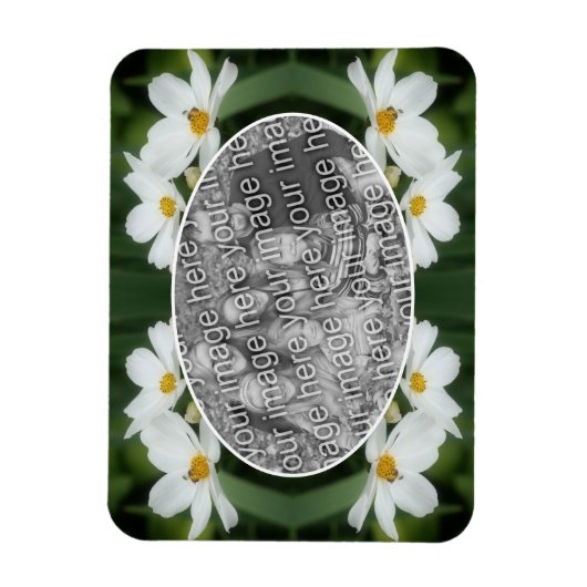 Erstellen Sie Ihre eigenen Foto-Kosmos-Blume Bee-R Magnet (Vertikal)