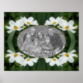 Erstellen Sie Ihre eigenen Foto Kosmos-Blume und B Poster