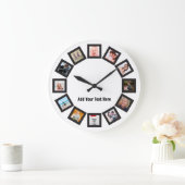 Erstellen Sie Ihre eigenen Fotos mit der Acrylmaue Große Wanduhr (Zuhause)