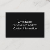 Erstellen Sie Ihre eigenen Fotos Visitenkarte (Rückseite)