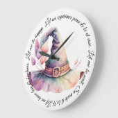 Erstellen Sie Ihre eigenen Frilly-Regenbogen-Hexen Große Wanduhr (Winkel)