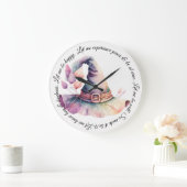 Erstellen Sie Ihre eigenen Frilly-Regenbogen-Hexen Große Wanduhr (Zuhause)