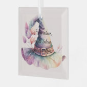 Erstellen Sie Ihre eigenen Frilly-Regenbogen-Hexen Ornament Aus Glas (Vorderseite links)