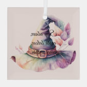 Erstellen Sie Ihre eigenen Frilly-Regenbogen-Hexen Ornament Aus Glas (Rückseite)