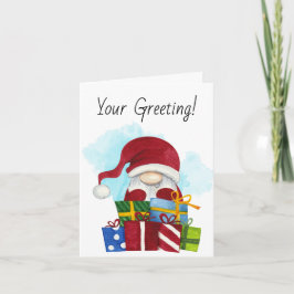 Erstellen Sie Ihre eigenen frohen Weihnachts-Gnome Feiertagskarte