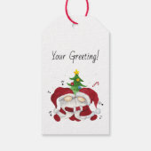 Erstellen Sie Ihre eigenen frohen Weihnachtsbaum H Geschenkanhänger (Rückseite)