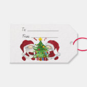 Erstellen Sie Ihre eigenen frohen Weihnachtsbaumgn Geschenkanhänger (Vorderseite (Horizontal))