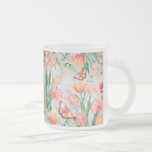 Erstellen Sie Ihre eigenen Frühlingsblumen und Sch Mattglastasse (Rechts)