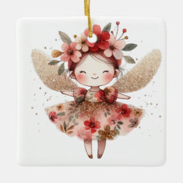 Erstellen Sie Ihre eigenen funkelnden Rose Angel Keramikornament