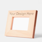 Personalisierter15 x 10 cm Querformat, RahmenStil: natural (Links)