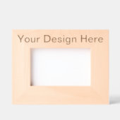 Personalisierter15 x 10 cm Querformat, RahmenStil: natural (Vorderseite)