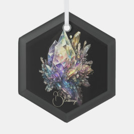 Erstellen Sie Ihre eigenen gelben Kristalle Ornament Aus Glas