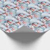 Erstellen Sie Ihre eigenen Geschenke im Schnee Geschenkpapier (Ecke)