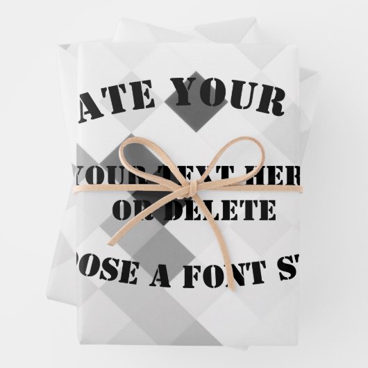 Erstellen Sie Ihre eigenen Geschenkpapier Set (Beispiel)