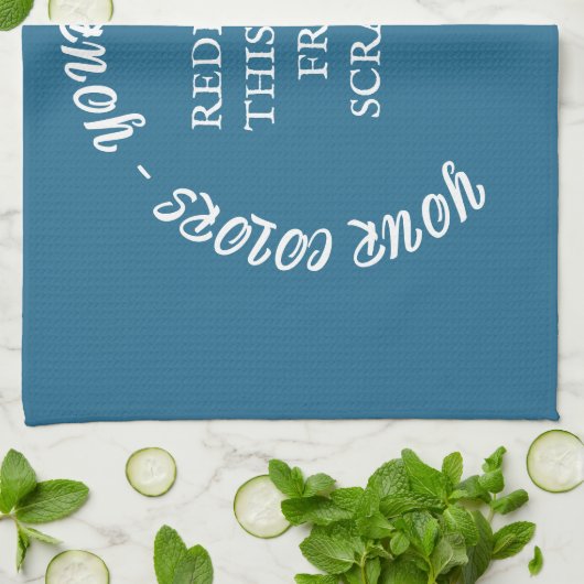 Erstellen Sie Ihre eigenen Geschirrtuch (Gefaltet)