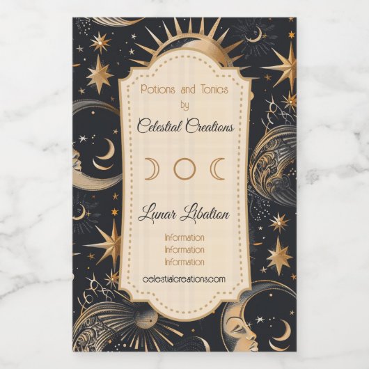 Erstellen Sie Ihre eigenen Gesichter im Himmel Him Weinetikett (Einzelnes Label)