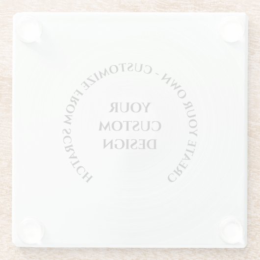 Erstellen Sie Ihre eigenen Glasuntersetzer (Rückseite)