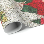 Erstellen Sie Ihre eigenen Glitzer-Poinsettia-Blum Geschenkpapier (Rolleneckpunkt)