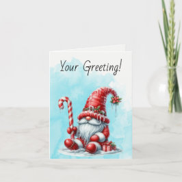 Erstellen Sie Ihre eigenen glücklichen Peppermint  Feiertagskarte