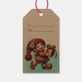 Erstellen Sie Ihre eigenen glücklichen Vintage Wei Geschenkanhänger