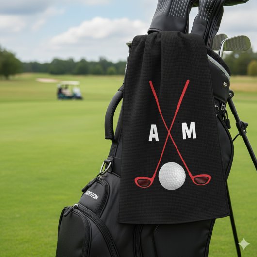 Erstellen Sie Ihre eigenen Golfhandtücher. Golfhandtuch