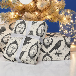 Erstellen Sie Ihre eigenen gotischen Rabenbäume Da Geschenkpapier