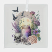 Erstellen Sie Ihre eigenen gotischen Rose Ornament Aus Glas (Rückseite)