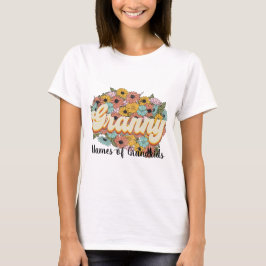 Erstellen Sie Ihre eigenen Granny-Blume T-Shirt