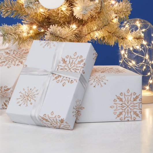 Erstellen Sie Ihre eigenen Grauschneeflocken Geschenkpapier (Feiertage)