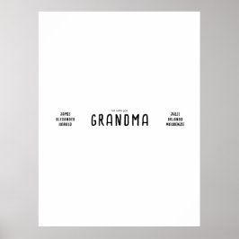 Erstellen Sie Ihre eigenen Großeltern Foto Collage Poster