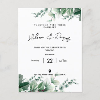 Erstellen Sie Ihre eigenen - Grün gehen Ankündigungspostkarte