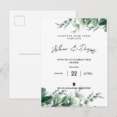 Erstellen Sie Ihre eigenen - Grün gehen Ankündigungspostkarte (Vorne/Hinten)