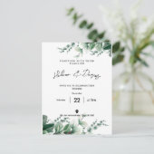 Erstellen Sie Ihre eigenen - Grün gehen Ankündigungspostkarte (Stehend Vorderseite)