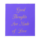 Erstellen Sie Ihre eigenen guten Gedanken mit Lieb Notizblock (Vorderseite)